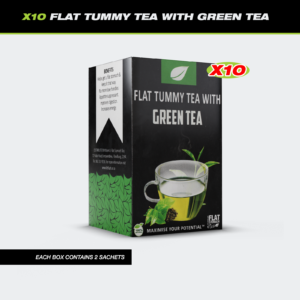 X10 Flat Stomach Tea With Green Tea In A Box