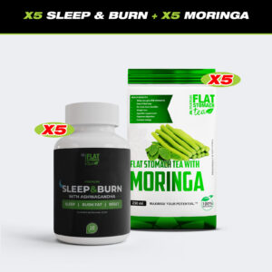 X5 Sleep Burn Capsules X5 Flat Stomach Tea With Moringa Sachet