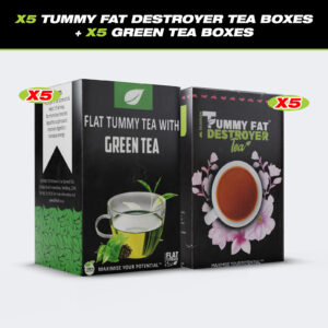 X5 Tummy Fat Destroyer Tea Boxes X5 Green Tea Boxes